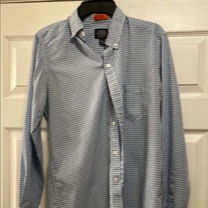 St. John's Bay Light Blue Checkered Shirt